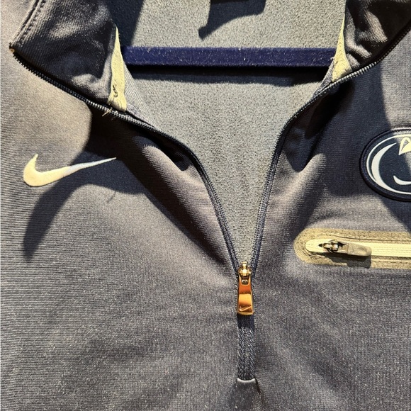 Nike Men's blue penn state Quarter-Zip Jacket M PSU - Picture 4 of 5